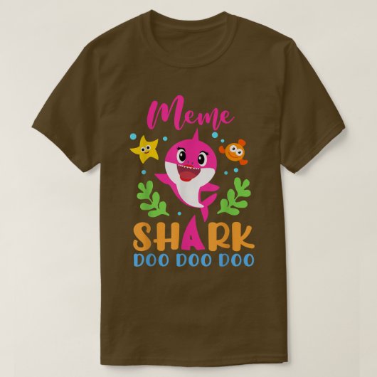 Meme Shark Meme Shark Lover Family Moederdag T-shirt (Design voorkant)