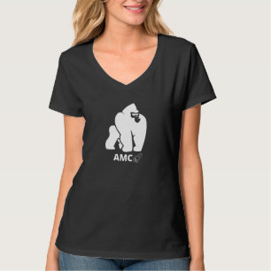 Meme Stock - AMC - Naar de maan - Korte knijpbeweg T-shirt