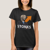 Meme Stonks Man Plus Arrow T-shirt (Voorkant)