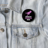 Meme-tanosaurus Rex Dino Dinosaur Meme-tanosaurus Ronde Button 5,7 Cm (In situ)