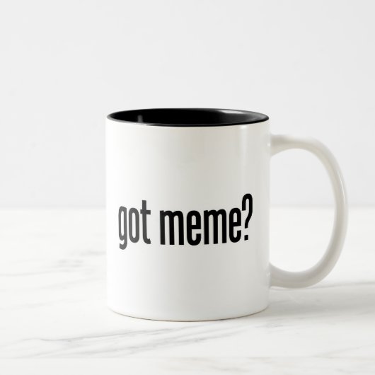 meme tweekleurige koffiemok (Rechts)