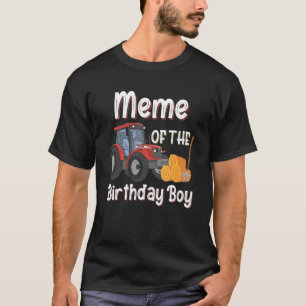 Meme van de geboorte van de boer van de vogelpeute t-shirt