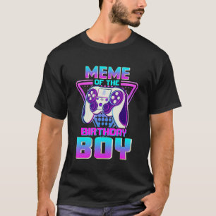 meme van de verjaardag jongen videospel verjaardag t-shirt