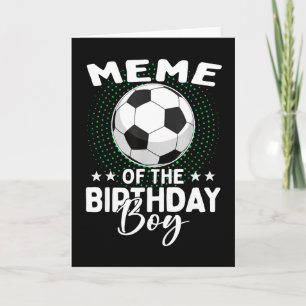 Meme Van De Verjaardag Jongen Voetballer Verjaarda Kaart