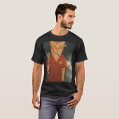 Meme van Mechanic Smoking Cat T-shirt (Voorkant volledig)
