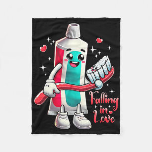Meme Verliefd Worden Valentijnstand Tandpasta Lief Fleece Deken