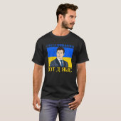 Meme Volodymyr Zelensky Ik heb munitie nodig, geen T-shirt (Voorkant volledig)