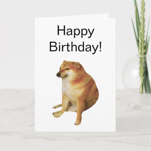 Meme vouwkaarten kaart (Voorkant)