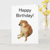 Meme vouwkaarten kaart (Gele Bloem)