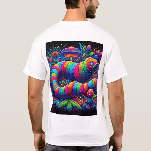 Meme worm t-shirt (Achterkant)