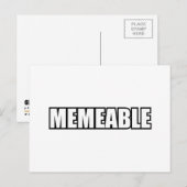 MEMEABEL BRIEFKAART (Voorkant / Achterkant)