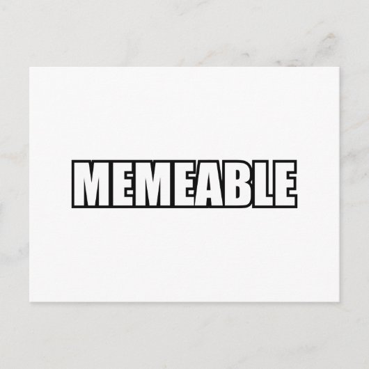 MEMEABEL BRIEFKAART (Voorkant)