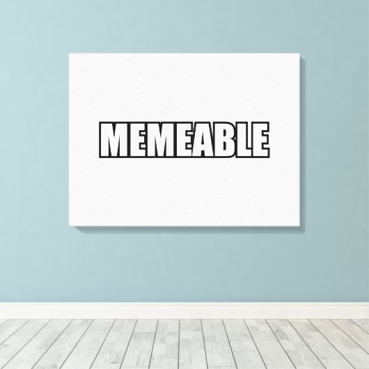 MEMEABEL CANVAS AFDRUK (Insitu (Houten vloer))