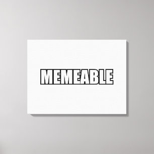 MEMEABEL CANVAS AFDRUK