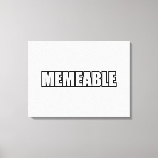 MEMEABEL CANVAS AFDRUK (Voorkant)