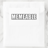 MEMEABEL RECHTHOEKIGE STICKER (Tas)