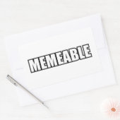 MEMEABEL RECHTHOEKIGE STICKER (Envelop)