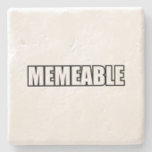 MEMEABEL STENEN ONDERZETTER (Voorkant)