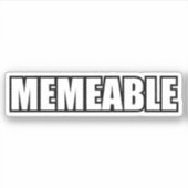 MEMEABEL STICKER (Voorkant)