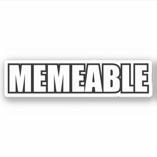 MEMEABEL STICKER (Voorkant)