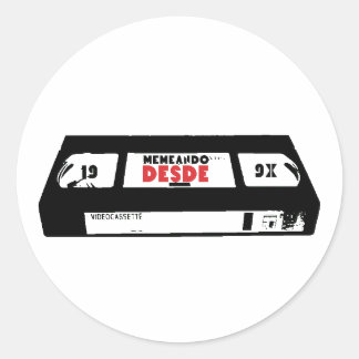 Memeando Desde 199x Retro Hispanic Heritage Month Ronde Sticker