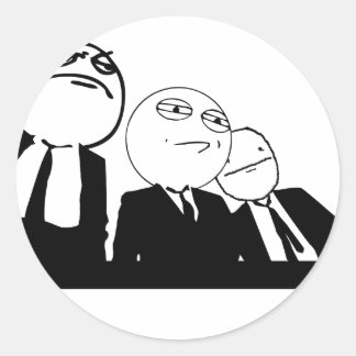 memebende ronde sticker