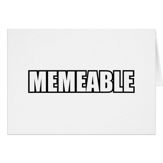 MEMEERBARE WENSKAART (Voorkant Horizontaal)