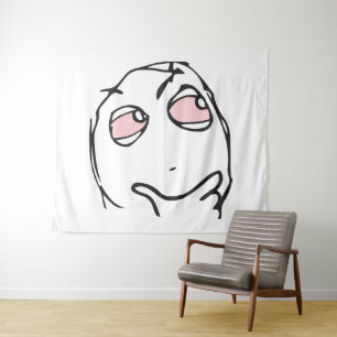 memen stellen me in vraag hoe roze ogen roken wandkleed
