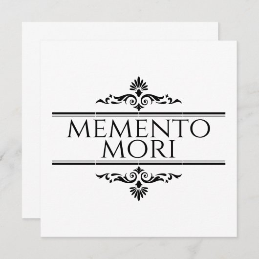 Memento Mori (Voorkant / Achterkant)