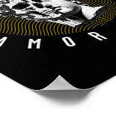 Memento Mori Amor Fati Skull Stoicism Quote Poster (Hoek)