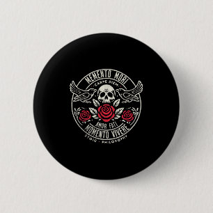 Memento Mori, Amor Fati, Stoïcijnse citaatfilosofi Ronde Button 5,7 Cm
