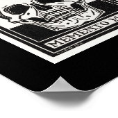 Memento mori Black Skeleton van Julie de Graag Poster (Hoek)