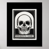 Memento mori Black Skeleton van Julie de Graag Poster (Voorkant)