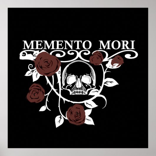 memento mori bloem poster (Voorkant)