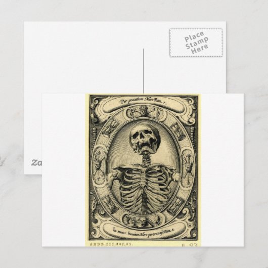 Memento Mori Briefkaart (Voorkant / Achterkant)