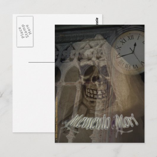 memento mori briefkaart 1 (Voorkant / Achterkant)