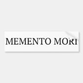 Memento Mori Bumpersticker (Voorkant)