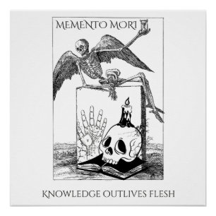 memento mori donkere academica perfect poster