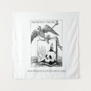 memento mori donkere academica wandkleed