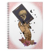 Memento Mori Dood Tarot Kaart Notitieboek (Voorkant)