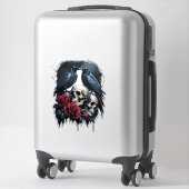 Memento Mori: Een donkere bloemige compositie met Sticker (Koffer)