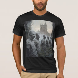 Memento Mori Garden  — Gothic Wearable Art T-Shirt