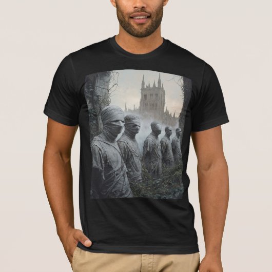 Memento Mori Garden — Gothic Wearable Art T-Shirt (Voorkant)