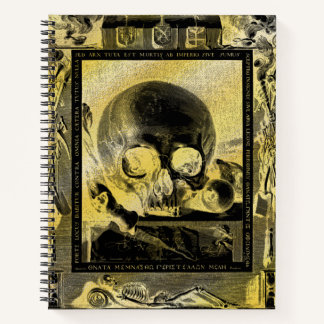 Memento Mori Gothic Gold Alchemy Book of Shadows Notitieboek