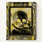 Memento Mori Gothic Gold Alchemy Book of Shadows Notitieboek (Achterkant)