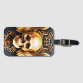 Memento Mori Gouden Gotische Schedel Sigil Bagagelabel (Voorkant (horizontaal))