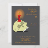 Memento Mori Halloween Verjaardag Kaart (Voorkant)