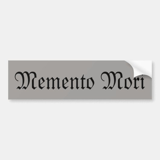 Memento Mori (Herinner de Dood) Sticker (Voorkant)