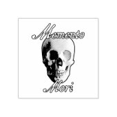 Memento Mori "Herinner je je dood"-ontwerp. Rubberstempel (Afrduk)