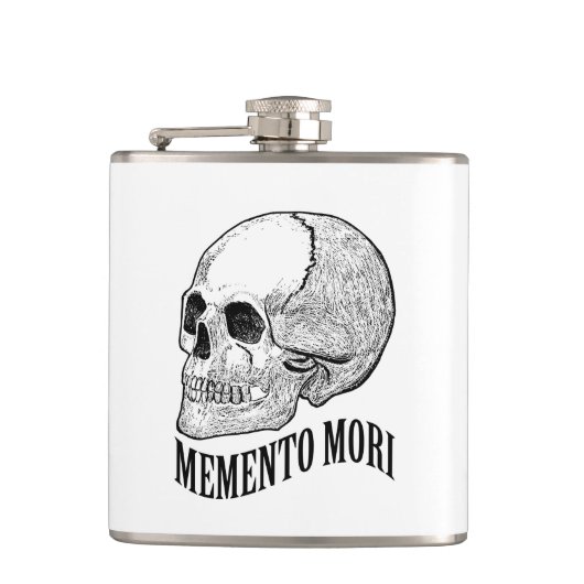 Memento mori heupfles (Voorkant)